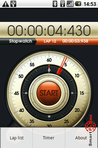   Hybrid Stopwatch  Android OS