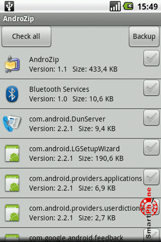   AndroZip  Android OS 