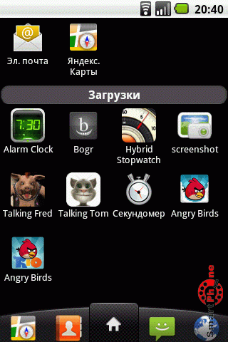����� ���� Angry Birds ��� Android OS