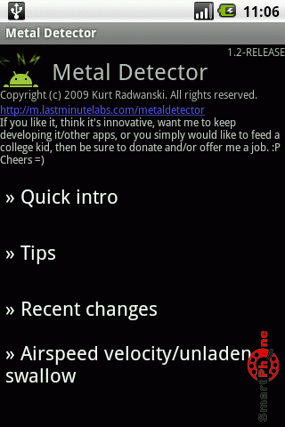   Metal Detector  Android OS