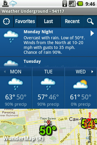   Weather Underground  Android OS