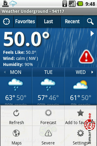   Weather Underground  Android OS