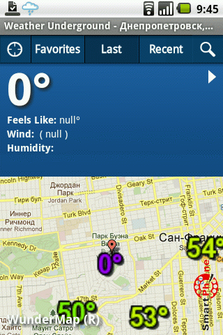   Weather Underground  Android OS