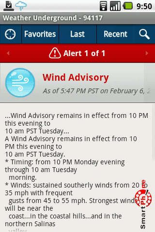   Weather Underground  Android OS