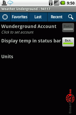   Weather Underground  Android OS