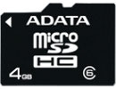 A-DATA MicroSDHC Class 6 4Gb