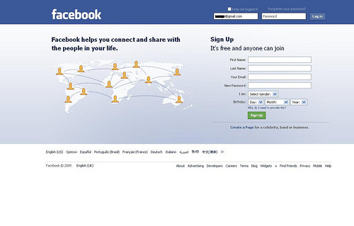 Фальшивый facebook создан для кражи персональных данных