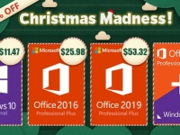 Новогоднее безумие: Windows 10 Pro за $11.47, Office 2016 за Pro $25.98 и Office 2019 за $53.32