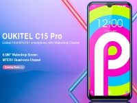 Утечка данных о смартфоне OUKITEL C15 Pro: первый в мире с чипсетом MT6761 и каплевидным вырезом в дисплее