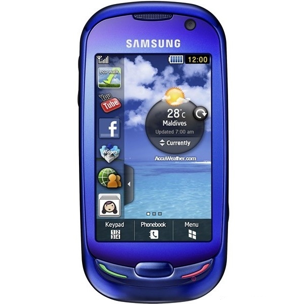 Samsung S7550 Blue Earth, прошивка, характеристики