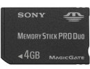Sony Memory Stick Pro Duo 4Gb