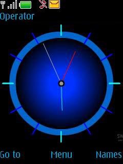 Analog Clock Blue -  1