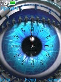 Swf Blue Eye Clock -  1