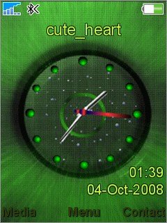 Green Swf Clock -  1