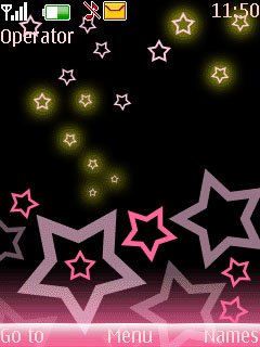 Animated Pink Stars -  1