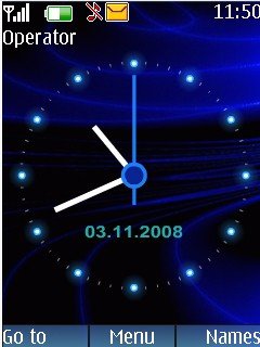 Blue Swf Clock -  1