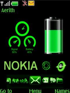 Green Nokia Animated -  1