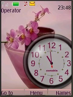 Orhids Swf Clock -  1