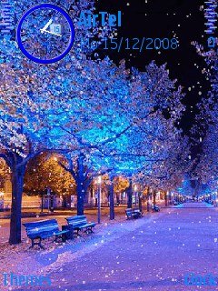 Blue Snow Falls -  1