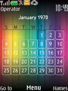 Rainbow Calendar -  1