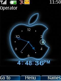 Neon Applemac Clock -  1