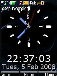 Swf Black Abst Clock -  1