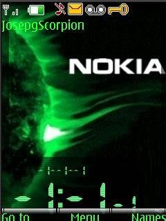 Swf Green Nokia clock -  1
