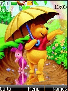 Pooh In The Rain -  1