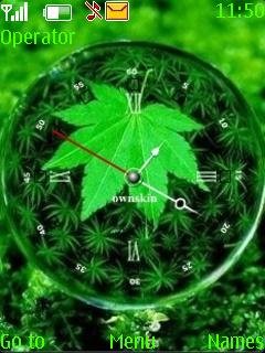 Green Crystal Clock -  1