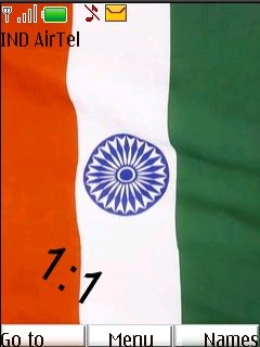 India Flag Clock -  1