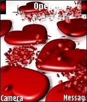 3d Red Hearts -  1