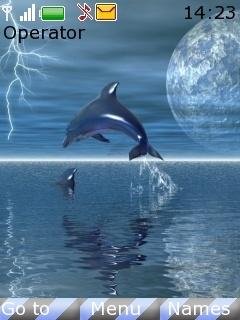 Dolphin In Lightning -  1