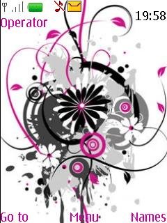 Abstract Pink-black -  1