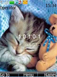 Clock - Kitten -  1