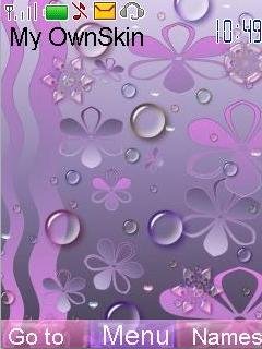 Purple Water Drops -  1