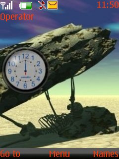 Skeleton Funny Clock -  1