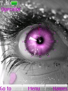 Swf Pink Eye Clock -  1