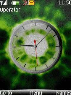 Green Blow Clock -  1