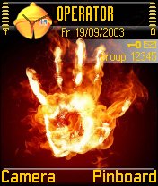 flame hand -  1