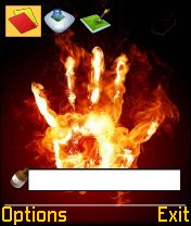 flame hand -  2