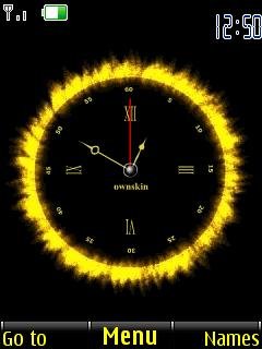 burning clock -  1