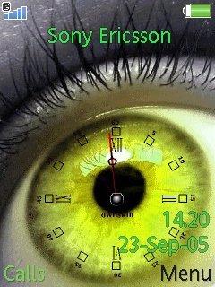 Eye Animated Clock -  1