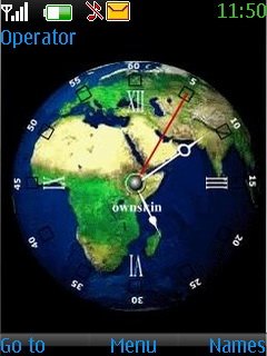 Rotating Earth Clock -  1