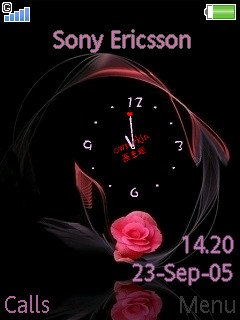 Animated rose Clock -  1