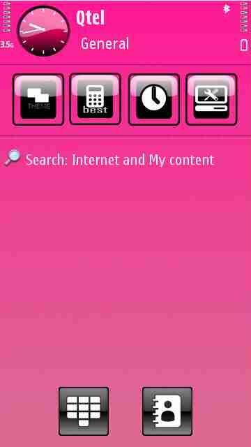 Pink With Black Icon -  1