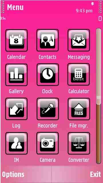 Pink With Black Icon -  2