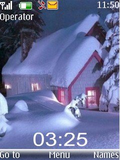 Winter Scene Clock -  1