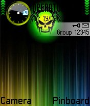Green Neon Skull -  1