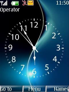 blue black clock -  1