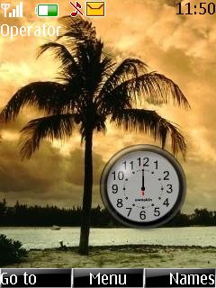 Palm Tree Clock -  1